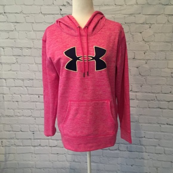 Under Armour Bright Pink Performance Sweatshirt (Size Medium) - Picture 1 of 4